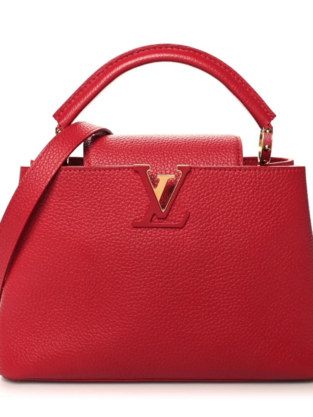 Louis Vuitton Capucines MM Red Taurillon Leather – Gold Hardware – Stunning 🔥 - Picture 7 of 7
